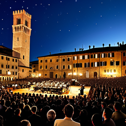Home 6 여행 중 즐길 수 있는 문화 행사 - Umbria Jazz Festival**
"A vibrant scene at Umbria Jazz in Perugia, Italy. Musicians are performing ...